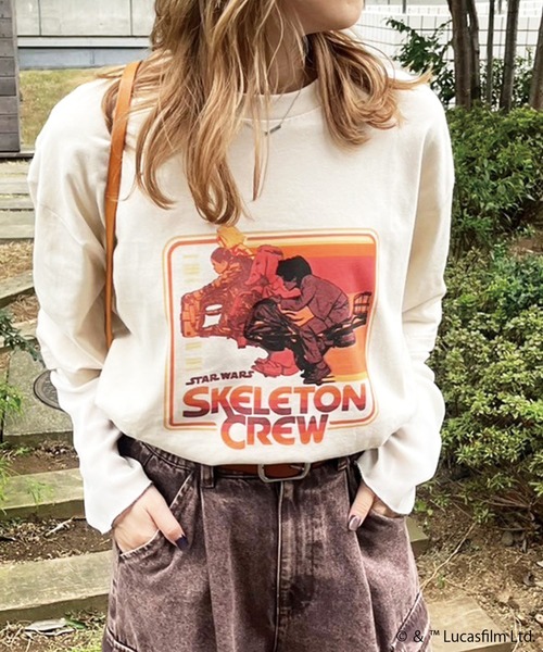 tシャツ 「SKELETON CREW」グラデーションロゴTEE/ユニセックス レディース メンズ SKELETON CREW】グラデーションロゴTEE/ユニセックス（Tシャツ