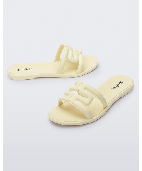 melissa(メリッサ)・Stripes M-Lover カジュアルサンダル メリッサ melissa MELISSA FLATFORM M LOVER AD （WHITE） -靴