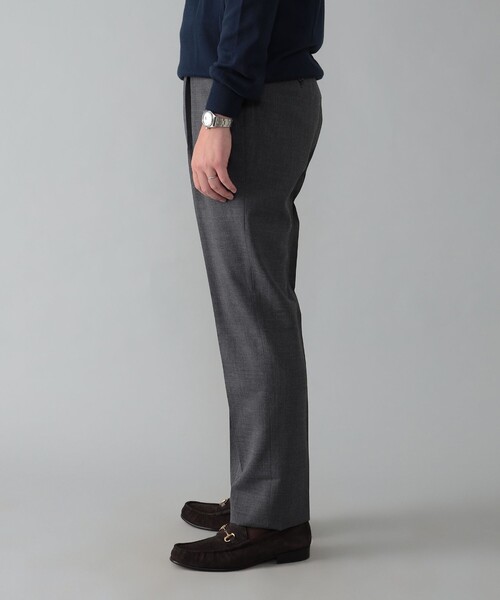 BEAMS F（ビームスエフ）の「BEAMS F EXCLUSIVE FABRIC ウール フレスコ 1プリーツ スラックス（その他パンツ・メンズ・グレー/チャコールグレー・42/44/46/48/50/52）」の18枚目の写真