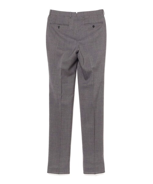 ✨ BEAMS F ビームスエフ ウール100 スーツスラックス　メンズ　グレー BEAMS F EXCLUSIVE FABRIC ウール フレスコ 1プリーツ