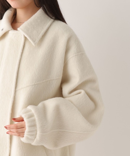 Heather(ヘザー)の「スタンドシャギーミドルブルゾン 282293 Heather(ヘザー)の「スタンドシャギーミドルブルゾン 282293