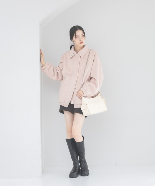 その他 xa Heather（ヘザー）の「スタンドシャギーミドルブルゾン 282293