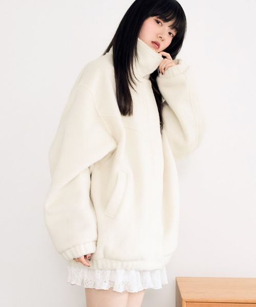 セール】スタンドシャギーミドルブルゾン 282293（ブルゾン）｜Heather