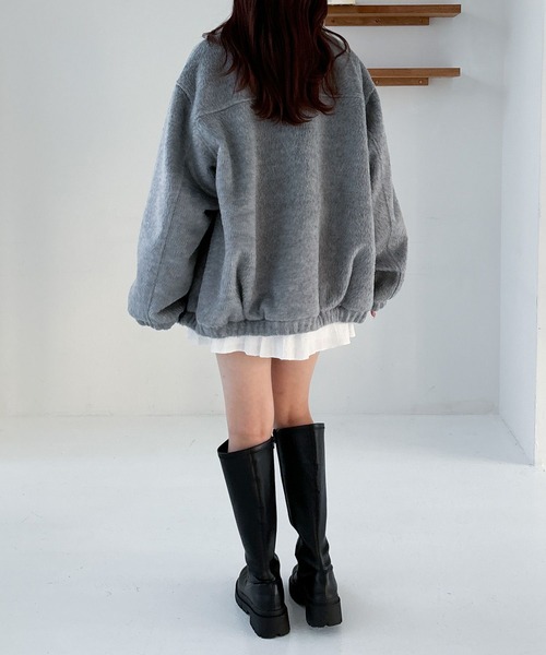 セール】スタンドシャギーミドルブルゾン 282293（ブルゾン）｜Heather