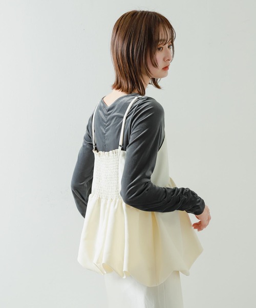 「SENSE OF PLACE by URBAN RESEARCH」 キャミソールブラウス ONE グレー レディース SENSE OF PLACE by URBAN RESEARCH キャミソール 「一部WEB限定