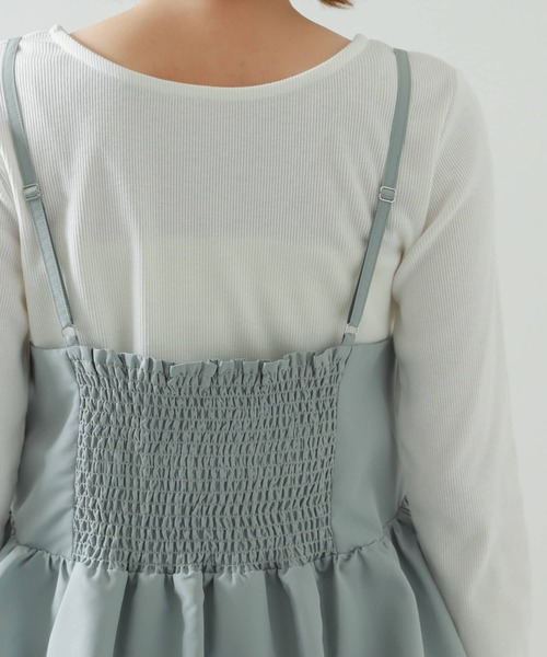 SENSE OF PLACE by URBAN RESEARCH（センスオブプレイスバイアーバンリサーチ）の「ラウンドバルーンキャミトップ（キャミソール・レディース・グレー/アイボリー/ブラック・ONE）」の20枚目の写真