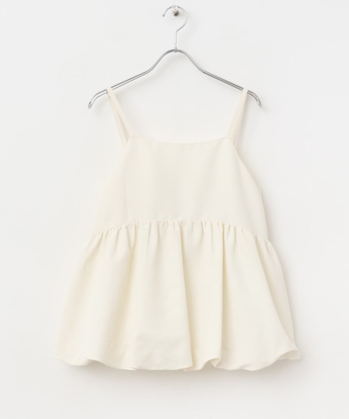 SENSE OF PLACE by URBAN RESEARCH（センスオブプレイスバイアーバンリサーチ）の「ラウンドバルーンキャミトップ（キャミソール・レディース・グレー/アイボリー/ブラック・ONE）」の11枚目の写真