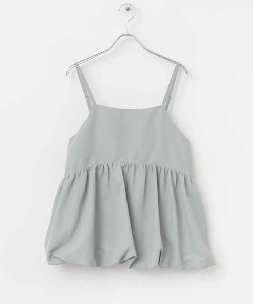 SENSE OF PLACE by URBAN RESEARCH（センスオブプレイスバイアーバンリサーチ）の「ラウンドバルーンキャミトップ（キャミソール・レディース・グレー/アイボリー/ブラック・ONE）」の9枚目の写真