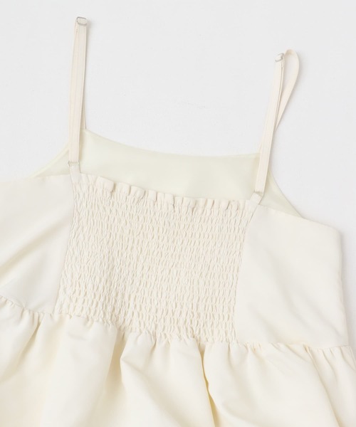 SENSE OF PLACE by URBAN RESEARCH（センスオブプレイスバイアーバンリサーチ）の「ラウンドバルーンキャミトップ（キャミソール・レディース・グレー/アイボリー/ブラック・ONE）」の6枚目の写真