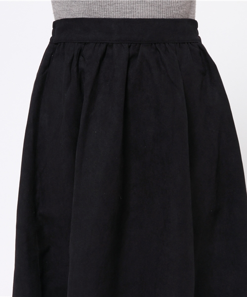 earth music&ecology（アースミュージックアンドエコロジー）の「フェイクスウェードミモレスカート（スカート・レディース・レンガ/ブラウン/キャメル/ネイビー・FREE）」の8枚目の写真