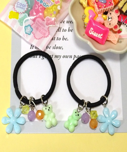 soill】soillのじゃらじゃら可愛い大人にも子供にも可愛いヘアゴム