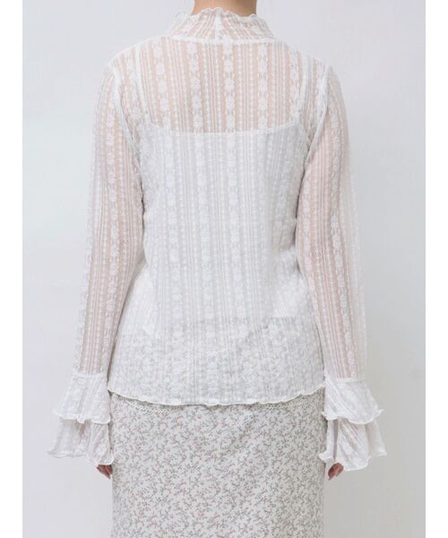 merryjenny Wフリルスリーブレースtops セール】Wフレアスリーブレースtops（Tシャツ/カットソー