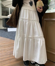 ティアードロングスカート