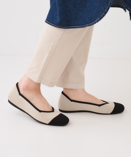 SHOO・LA・RUE(シューラルー)の「【高レビュー】洗えてサラサラ ニットパンプス(その他シューズ・レディース・アイボリー系/ライトグレー/シルバー/イエロー系その他/シルバー系その他・25/45/35)」の6枚目の写真