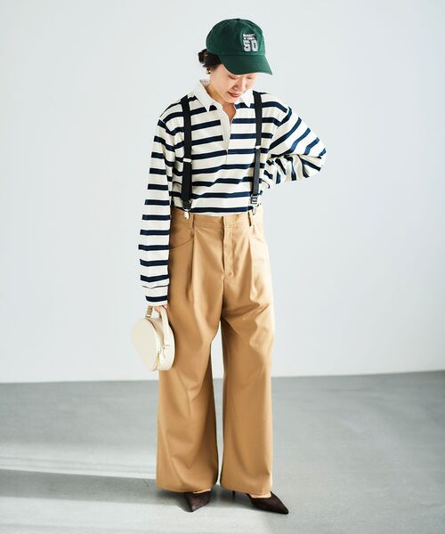 le.coeur blanc（ルクールブラン）の「ラガーシャツ（Tシャツ/カットソー・レディース・ホワイト系その他/グリーン系その他・38）」の7枚目の写真