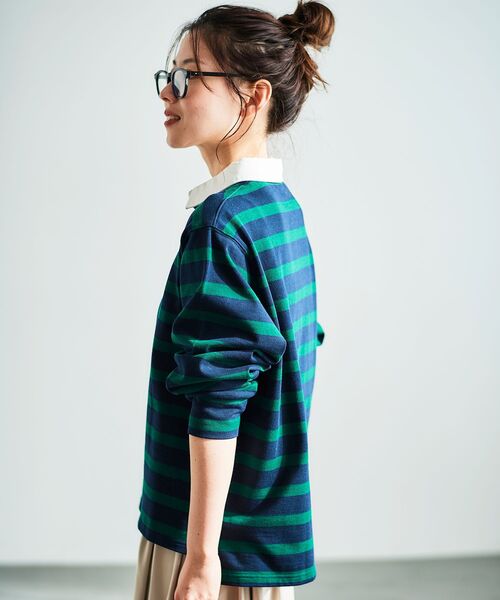 le.coeur blanc（ルクールブラン）の「ラガーシャツ（Tシャツ/カットソー・レディース・ホワイト系その他/グリーン系その他・38）」の18枚目の写真