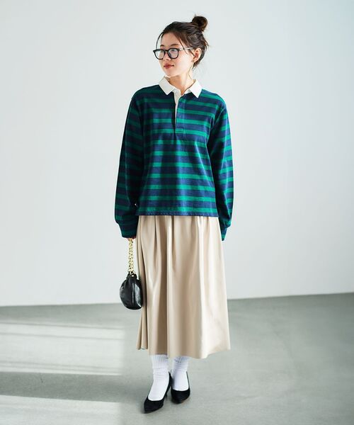 le.coeur blanc（ルクールブラン）の「ラガーシャツ（Tシャツ/カットソー・レディース・ホワイト系その他/グリーン系その他・38）」の20枚目の写真