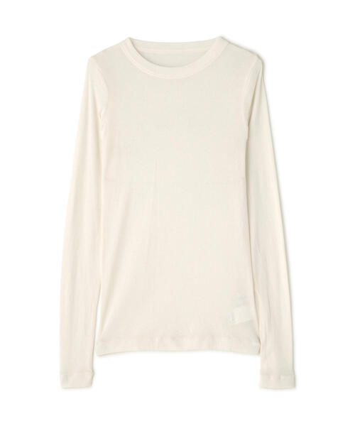 human woman(ヒューマンウーマン)の「◆シアークループルオーバー(Tシャツ/カットソー・レディース・グレー/ホワイト/グレー系その他・MEDIUM)」の12枚目の写真