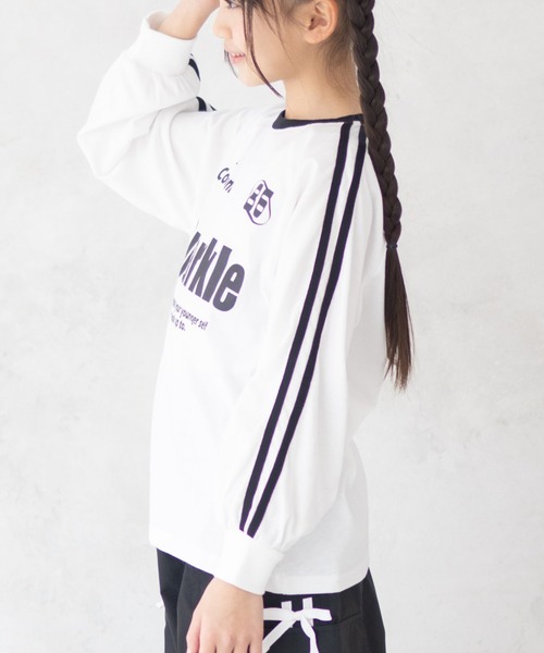 RICH MIX（リッチミックス）の「RICH MIX ラグランチュニック（Tシャツ/カットソー・キッズ・ホワイト系/ブラック系1・160/130/140/150）」の7枚目の写真