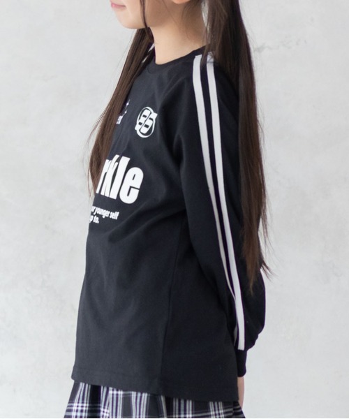 RICH MIX（リッチミックス）の「RICH MIX ラグランチュニック（Tシャツ/カットソー・キッズ・ホワイト系/ブラック系1・160/130/140/150）」の12枚目の写真