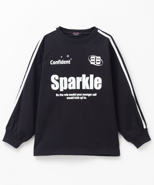 RICH MIX（リッチミックス）の「RICH MIX ラグランチュニック（Tシャツ/カットソー・キッズ・ホワイト系/ブラック系1・160/130/140/150）」の16枚目の写真