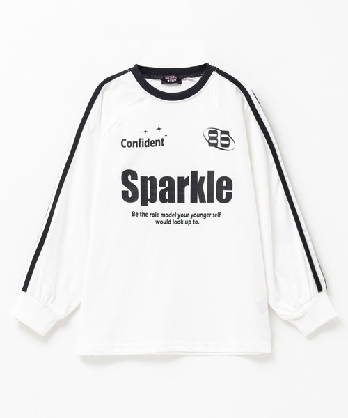 RICH MIX（リッチミックス）の「RICH MIX ラグランチュニック（Tシャツ/カットソー・キッズ・ホワイト系/ブラック系1・160/130/140/150）」の14枚目の写真