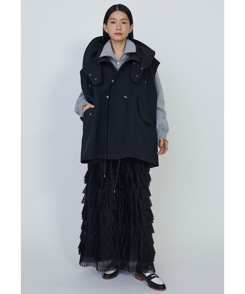 VACHEMENT(ヴァシュモン)の「<VACHEMENT×1er Arrondissement>シェルタフタモッズベスト(その他アウター・レディース・ブルー系その他3/ベージュ・36/38)」の8枚目の写真