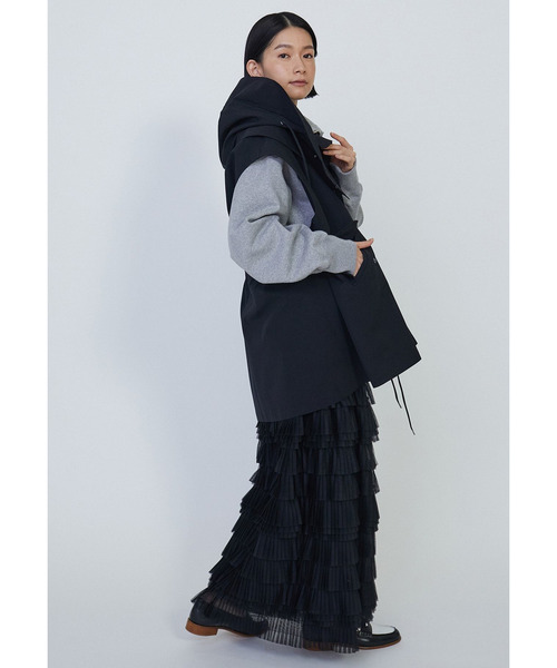 VACHEMENT(ヴァシュモン)の「<VACHEMENT×1er Arrondissement>シェルタフタモッズベスト(その他アウター・レディース・ブルー系その他3/ベージュ・36/38)」の9枚目の写真