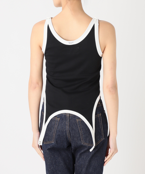 JANE SMITH / JOHN SMITH（ジェーンスミスジョンスミス）の「【JANE SMITH/ジェーンスミス】COTTON RIB UP AND DOWN TANK T：タンクトップ（タンクトップ・レディース・ブラック・38）」の6枚目の写真