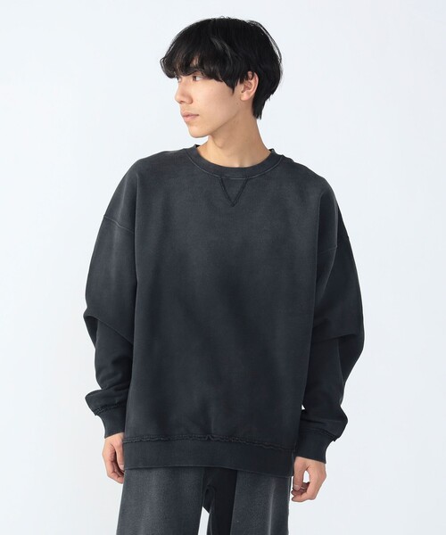BEAMS HEART（ビームスハート）の「GMS コットンウラケ クルーネック スウェット（スウェット・メンズ・ブラック/ネイビー・LARGE/MEDIUM/SMALL）」の6枚目の写真