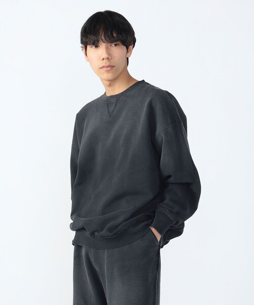 BEAMS HEART（ビームスハート）の「GMS コットンウラケ クルーネック スウェット（スウェット・メンズ・ブラック/ネイビー・LARGE/MEDIUM/SMALL）」の8枚目の写真