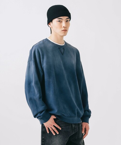 BEAMS HEART（ビームスハート）の「GMS コットンウラケ クルーネック スウェット（スウェット・メンズ・ブラック/ネイビー・LARGE/MEDIUM/SMALL）」の11枚目の写真