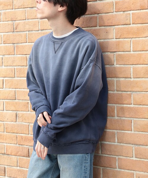 BEAMS HEART（ビームスハート）の「GMS コットンウラケ クルーネック スウェット（スウェット・メンズ・ブラック/ネイビー・LARGE/MEDIUM/SMALL）」の17枚目の写真