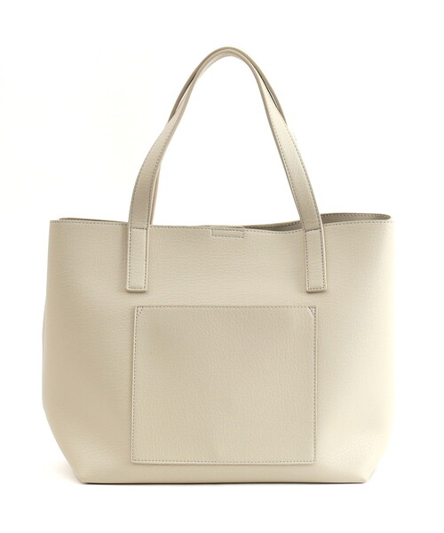 COOCO(クーコ)の「星柄刺繍フェイクレザートートバッグ/A4対応(トートバッグ・レディース・シルバー/ブラック/グリーン/オフホワイト/サックスブルー・FREE)」の8枚目の写真