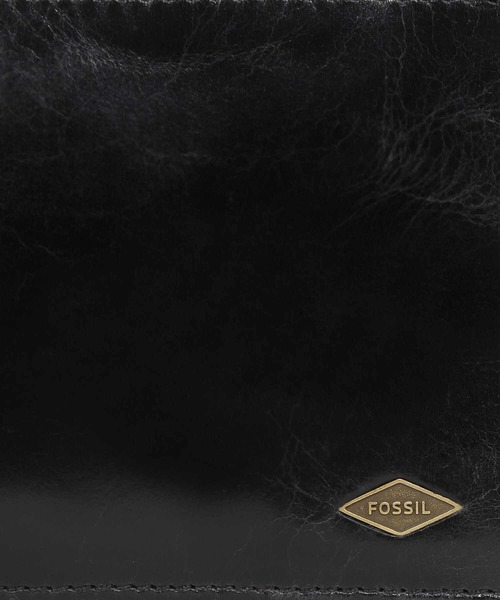 フォッシル パスポート入れ メンズ レザー ブラックML3829001
