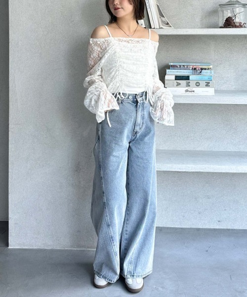 archives(アルシーヴ)の「レースドロストTOPS(Tシャツ/カットソー・レディース・ブラック/グレー/オフホワイト・MEDIUM)」の18枚目の写真