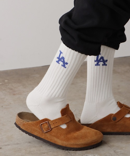 ROSTER SOX(ロスターソックス)の「ROSTER SOX/ロスターソックス×MLB/エムエルビー MLB 96 SOCKS ソックス(ソックス/靴下・メンズ・ホワイト×ブルー/ホワイト×ネイビー・25-27)」の1枚目の写真