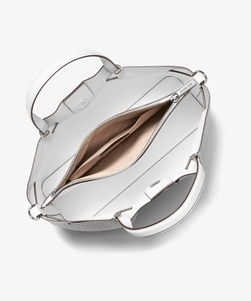 MICHAEL KORS(マイケルコース)の「CARSON センタージップ サッチェル ミディアム - MKシグネチャー(ハンドバッグ・レディース・ホワイト系・FREE)」の6枚目の写真