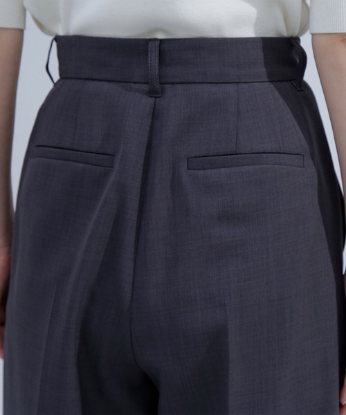 NATURAL BEAUTY BASIC（ナチュラルビューティーベーシック）の「◇リネンライク SETUP ワイドストレートパンツ（その他パンツ・レディース・チャコールグレー/ベージュ・MEDIUM/SMALL）」の11枚目の写真