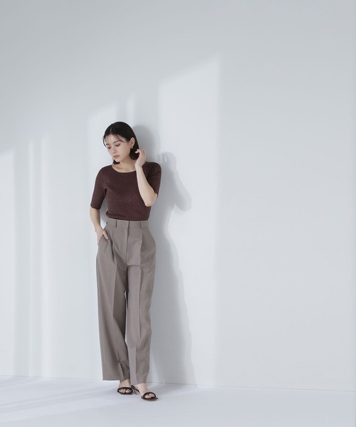 リネン ストレート パンツ リュクス カジュアル 4色 夏 韓国 楽天市場】カジュアルスタイルにぴったりなべグトップパンツ