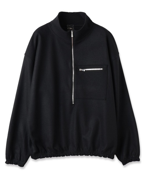 JIEDA(ジエダ)の「WOOL HALF ZIP(ブルゾン・メンズ・ブラック/グレー・2/1)」の5枚目の写真