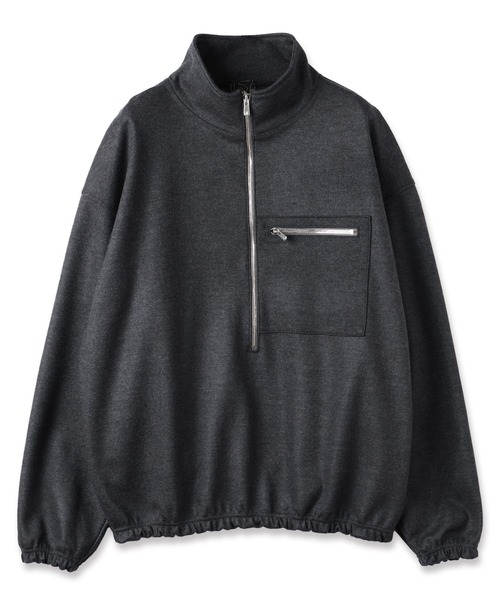 JIEDA(ジエダ)の「WOOL HALF ZIP(ブルゾン・メンズ・ブラック/グレー・2/1)」の7枚目の写真