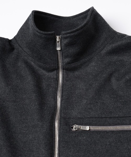 JIEDA(ジエダ)の「WOOL HALF ZIP(ブルゾン・メンズ・ブラック/グレー・2/1)」の9枚目の写真