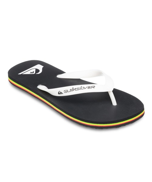 Quiksilver(クイックシルバー)の「MOLOKAI CORE/クイックシルバーロゴビーサン(ビーチサンダル)(サンダル・メンズ・ブラック系その他2/ブラック系その他/ブラック/インディゴブルー/ホワイト/ネイビー/ブラック系その他3・28cm/26cm/27cm/25cm)」の4枚目の写真