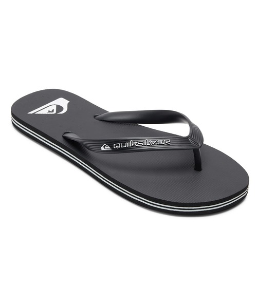 Quiksilver(クイックシルバー)の「MOLOKAI CORE/クイックシルバーロゴビーサン(ビーチサンダル)(サンダル・メンズ・ブラック系その他2/ブラック系その他/ブラック/インディゴブルー/ホワイト/ネイビー/ブラック系その他3・28cm/26cm/27cm/25cm)」の3枚目の写真