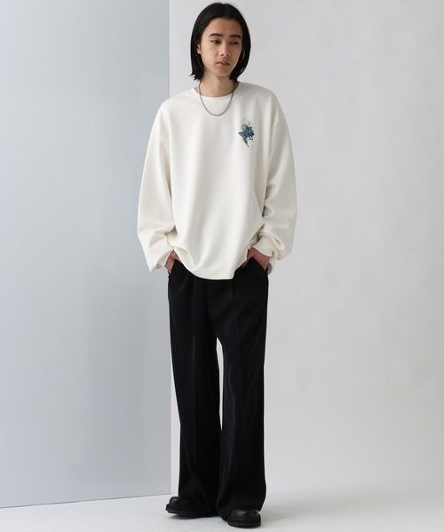 セール】コラージュバックプリントカット(HARE)（Tシャツ