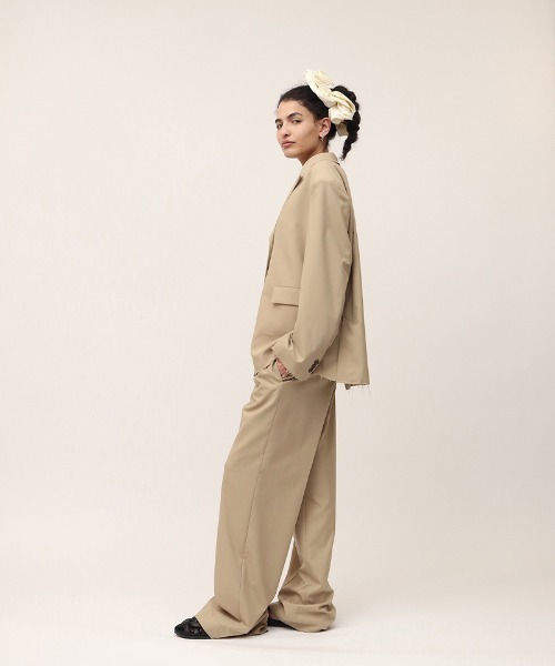 leinwande(ラインヴァンド)の「Relaxed Jacket / リラックスジャケット(テーラードジャケット・レディース・ベージュ/グレー・ONE SIZE)」の15枚目の写真