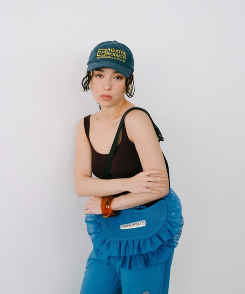 THEATRE PRODUCTS（シアタープロダクツ）の「メッシュフリルラウンドショルダーバッグL（ショルダーバッグ・レディース・ブラック/グレー/ブルー・FREE）」の6枚目の写真