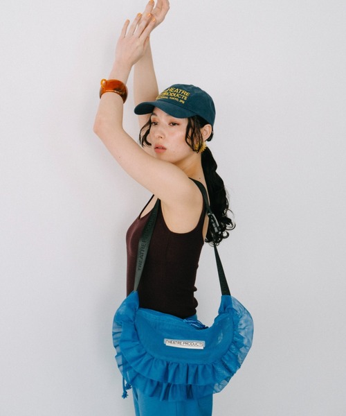 THEATRE PRODUCTS（シアタープロダクツ）の「メッシュフリルラウンドショルダーバッグL（ショルダーバッグ・レディース・ブラック/グレー/ブルー・FREE）」の8枚目の写真