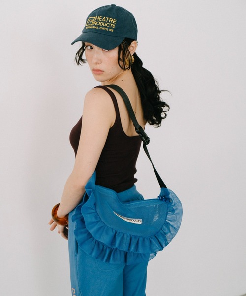 THEATRE PRODUCTS（シアタープロダクツ）の「メッシュフリルラウンドショルダーバッグL（ショルダーバッグ・レディース・ブラック/グレー/ブルー・FREE）」の9枚目の写真